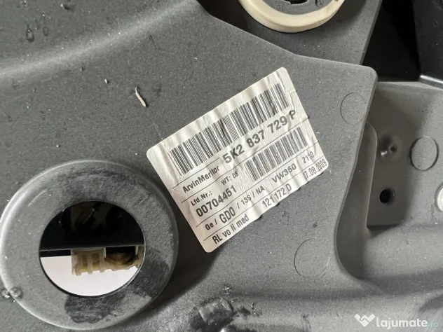 Macara geam stanga fata Volkswagen Golf 6 2009
