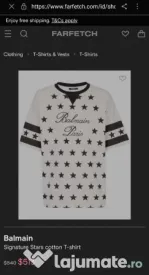 Balmain Paris Signature Stars T-shirt oversize