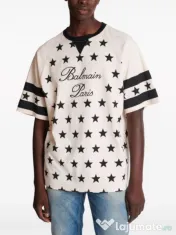 Balmain Paris Signature Stars T-shirt oversize 