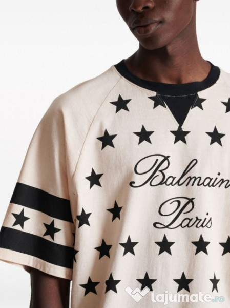 Balmain Paris Signature Stars T-shirt oversize