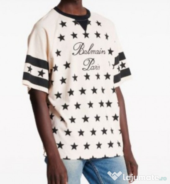 Balmain Paris Signature Stars T-shirt oversize