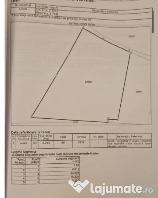 Teren cu suprafața de 5100mp amplasat într-o zonă superbă de munte