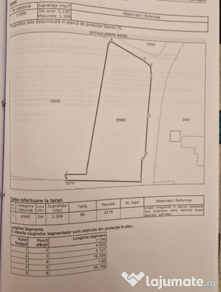 Teren cu suprafața de 5100mp amplasat într-o zonă superbă de munte