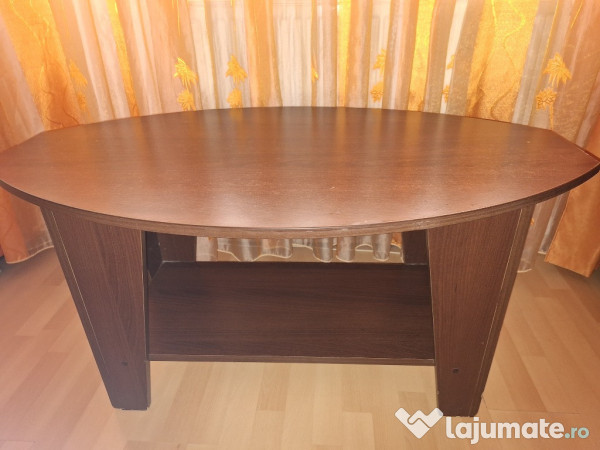 Masa extensibila wenge (6 - 8 locuri) cu 4 scaune + cadou masa mijloc