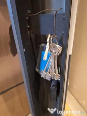 Ușă apartament cu doua culori 