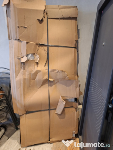 Ușă apartament cu doua culori