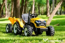 Tractoras electric Kinderauto 1804 2x45W 12V remorca basculabila