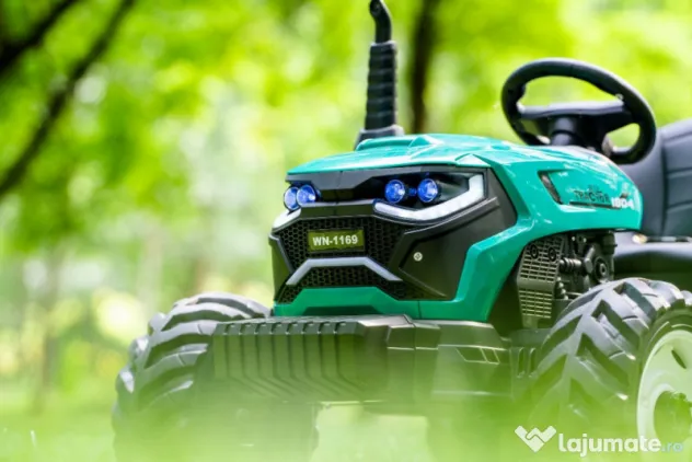 Tractoras electric Kinderauto 1804 2x45W 12V remorca basculabila