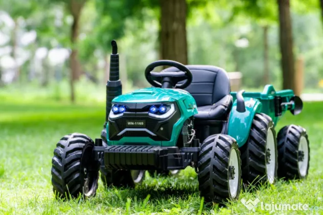 Tractoras electric Kinderauto 1804 2x45W 12V remorca basculabila
