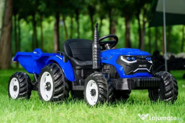 Tractoras electric Kinderauto 1804 2x45W 12V remorca basculabila