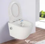 Vas wc suspendat cu functie bideu, semirotund