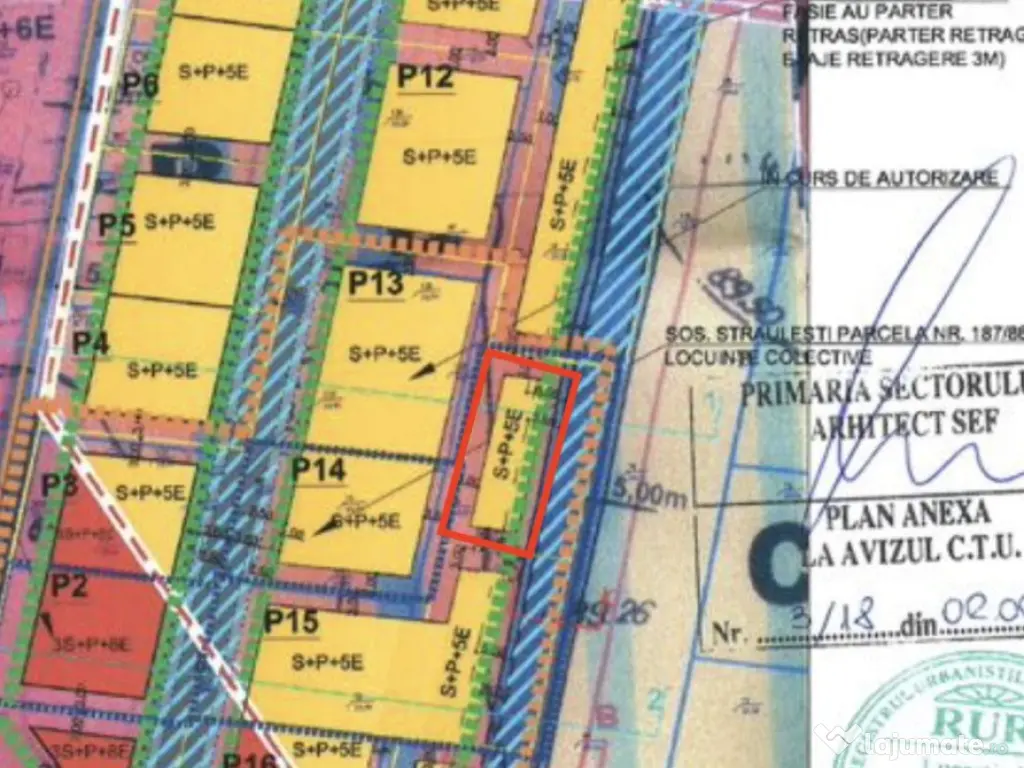 Teren Sisesti 523 mp S+P+5E - Asfalt - Utilitati