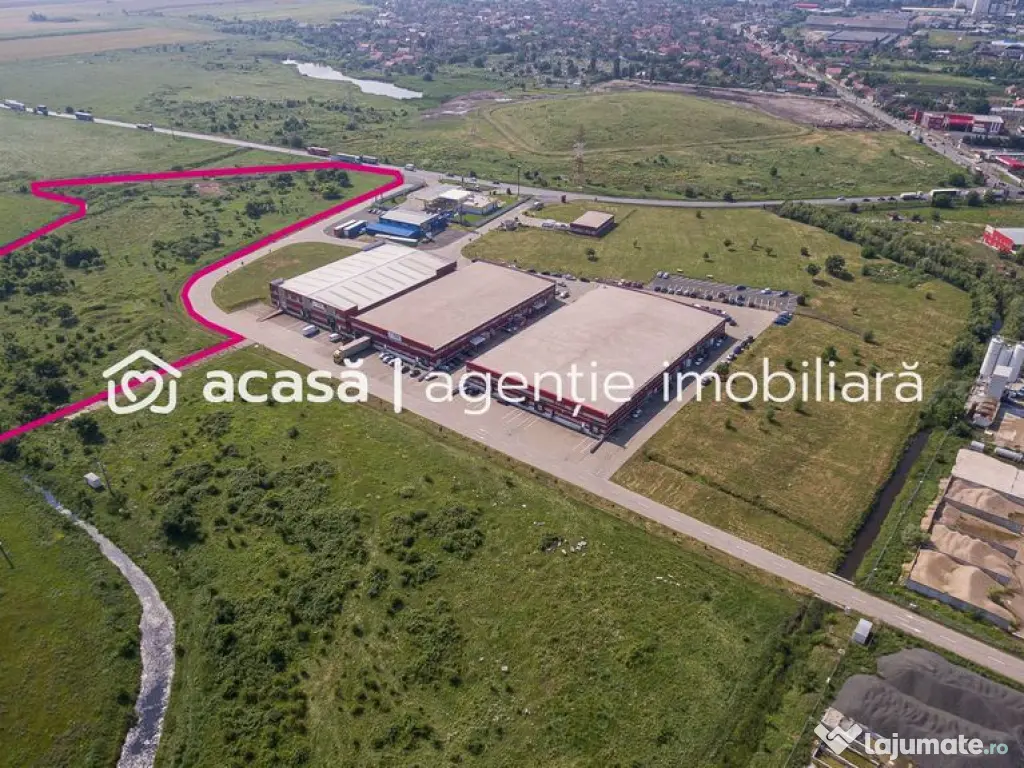 Teren industrial 28812 mp în Parcul Industrial UTA2 Arad