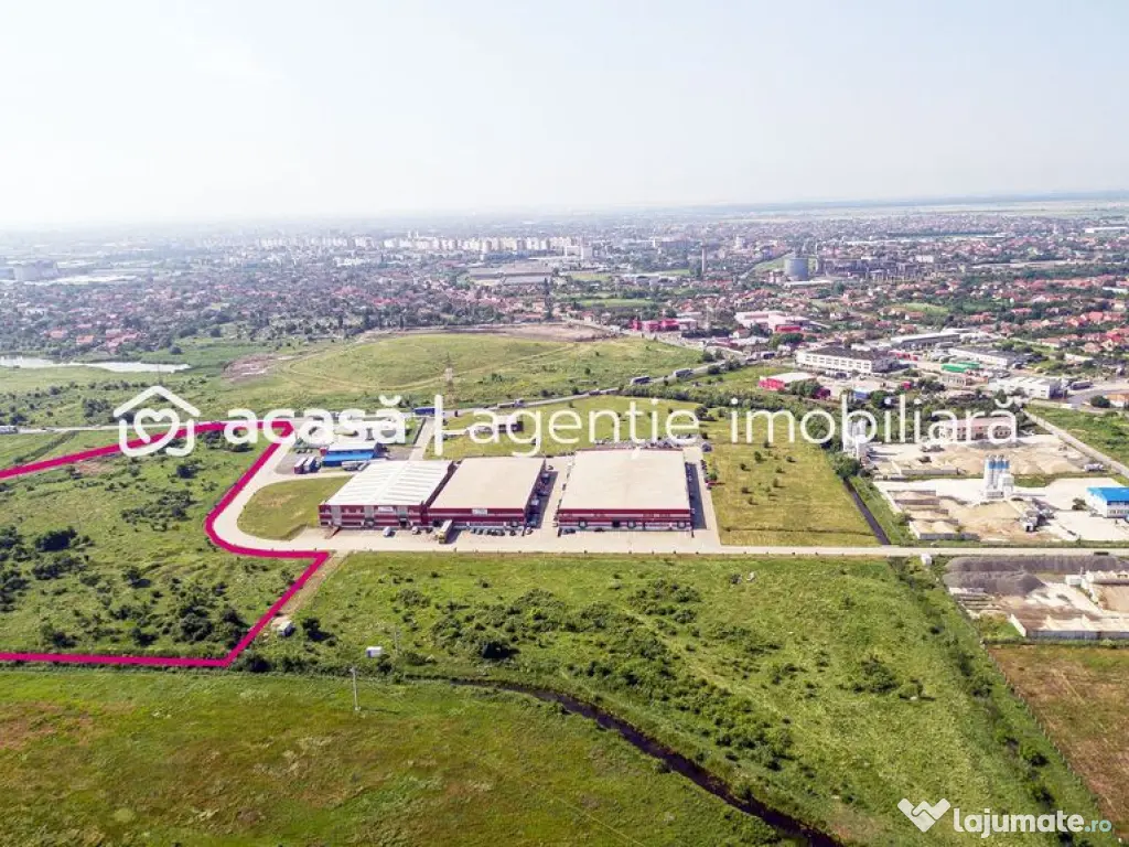 Teren industrial 28812 mp în Parcul Industrial UTA2 Arad