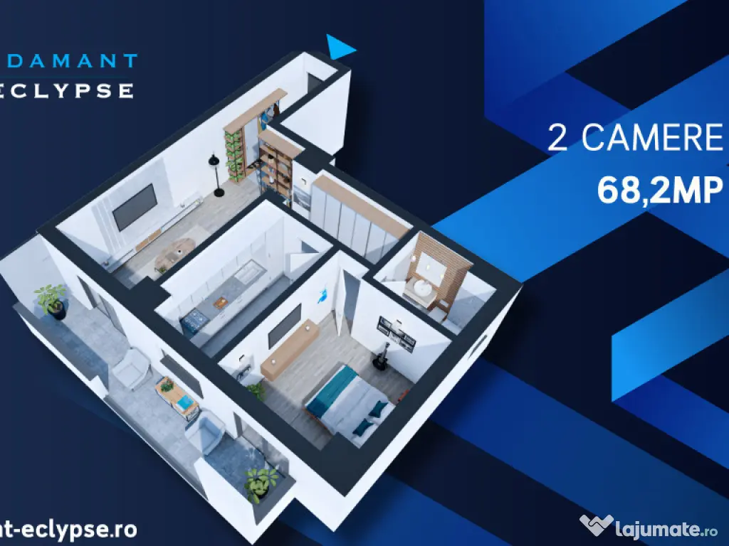 ADAMANT ECLYPSE | 2 camere tip 2D | 68.2mp | decomandat | CUG - Iasi