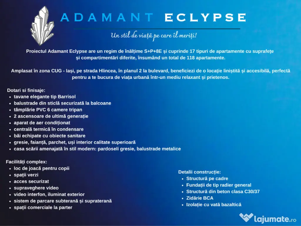 ADAMANT ECLYPSE | 2 camere tip 2D | 68.2mp | decomandat | CUG - Iasi 