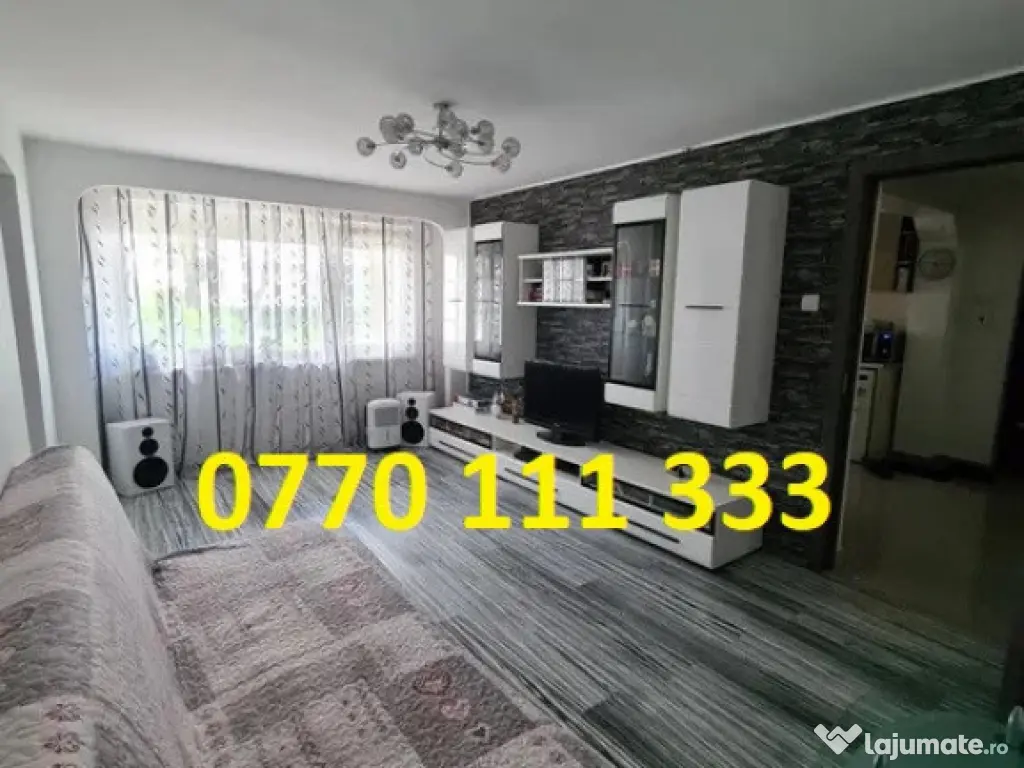 Apartament 3 camere confort 1, Viziru 1, Renovat, Mobilat Ut