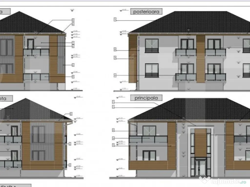 Apartament 3 camere 51 mp, curte privata, parcare, zona case