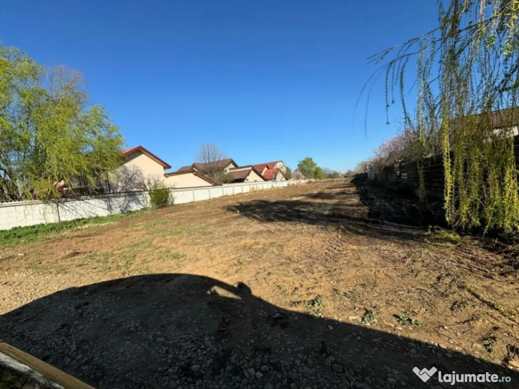 Domnești, Drumul Târgului, teren 1250mp, deschidere 20ml, 