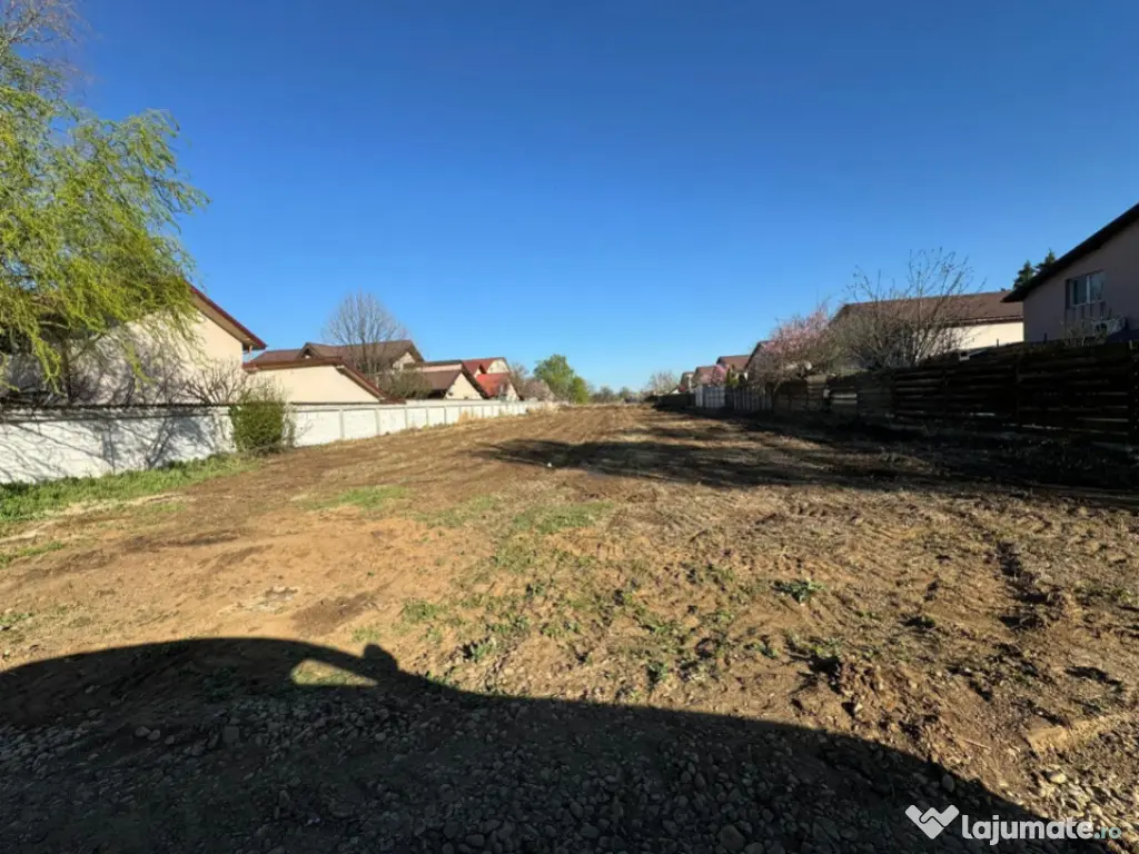 Domnești, Drumul Târgului, teren 1250mp, deschidere 20ml, 