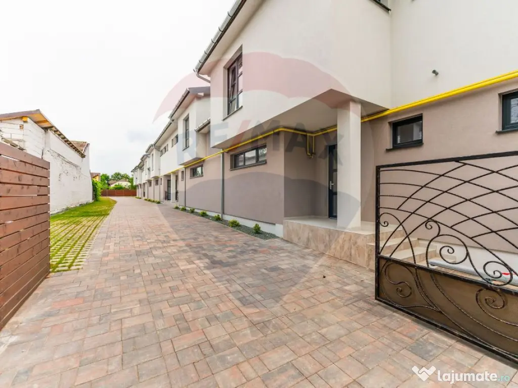 Casa într-un complex nou de 6 case înșiruite, 4 camere... 
