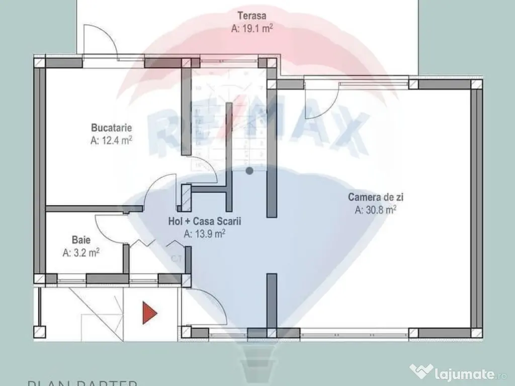 Casa într-un complex nou de 6 case înșiruite, 4 camere... 