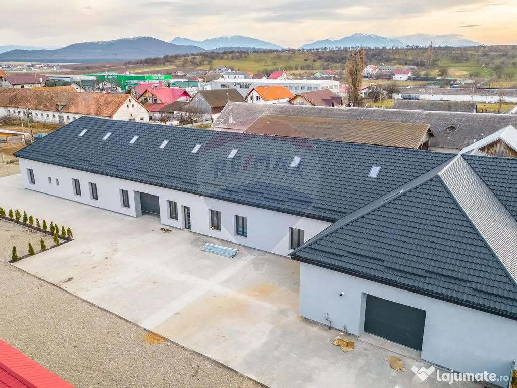 Hala moderna si incalzita | curte betonata | 2 niveluri |... 