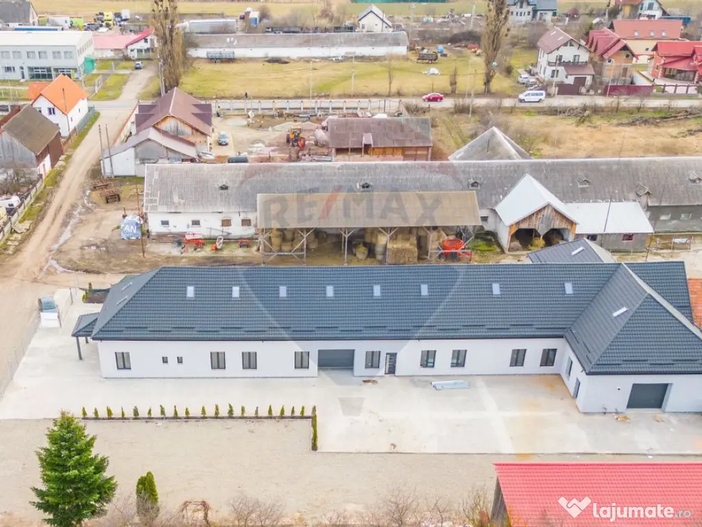 Hala moderna si incalzita | curte betonata | 2 niveluri |... 