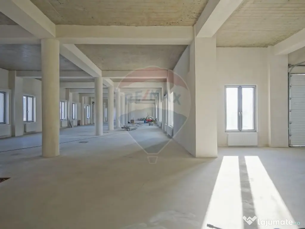 Hala moderna si incalzita | curte betonata | 2 niveluri |... 