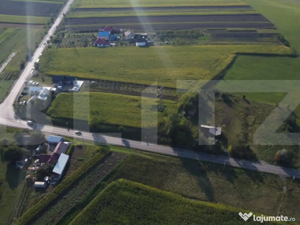 Teren intravilan 7500 mp , 100ml front la E85, Ratos, Radaut