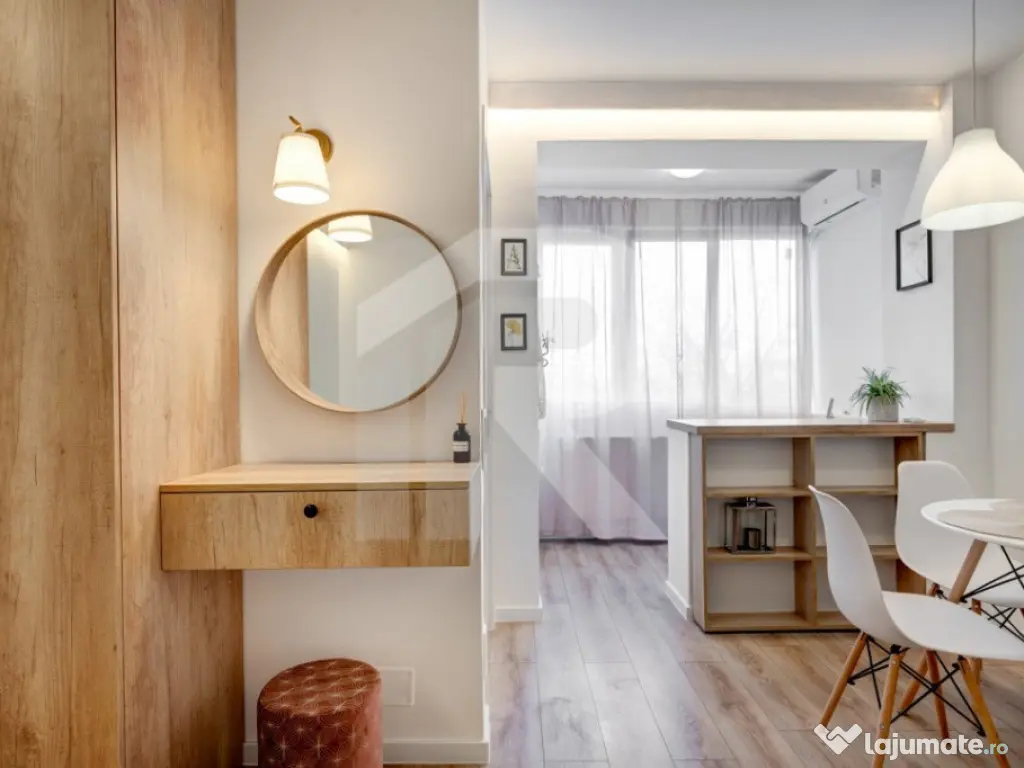 Garsoniera Turnu Măgurele etaj 6/9, mobilata-utilata, prima 