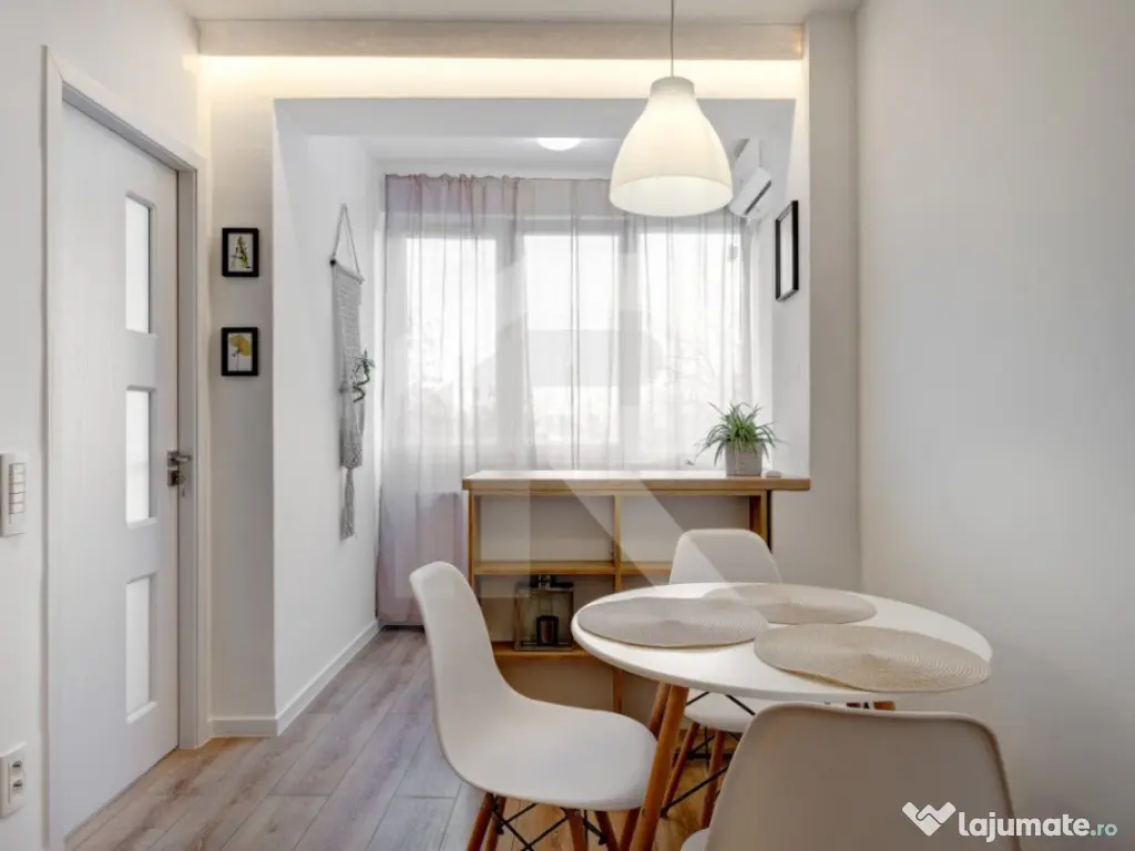 Garsoniera Turnu Măgurele etaj 6/9, mobilata-utilata, prima 