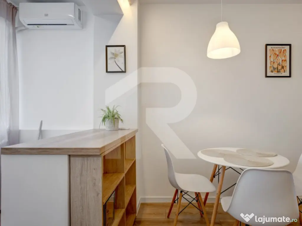 Garsoniera Turnu Măgurele etaj 6/9, mobilata-utilata, prima 