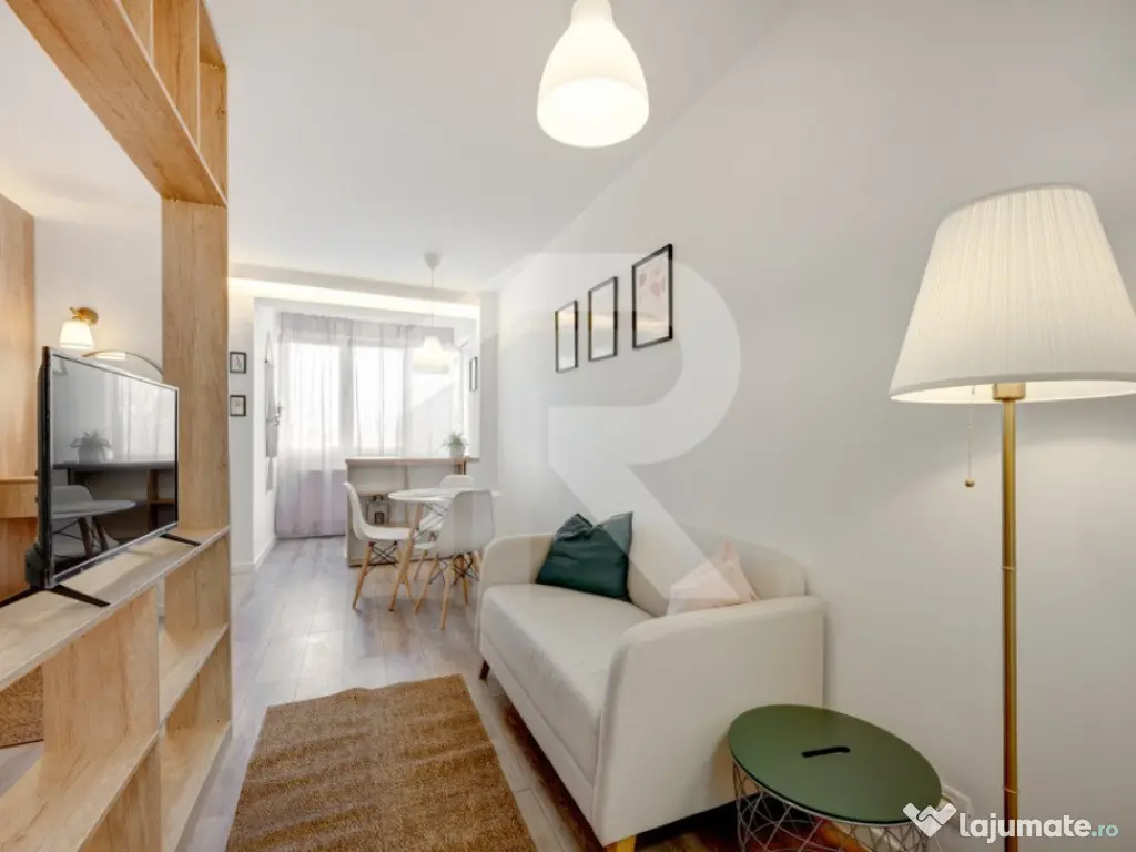 Garsoniera Turnu Măgurele etaj 6/9, mobilata-utilata, prima 