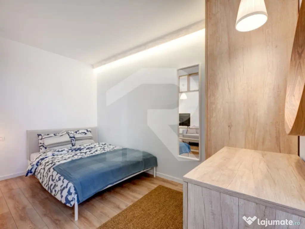 Garsoniera Turnu Măgurele etaj 6/9, mobilata-utilata, prima 