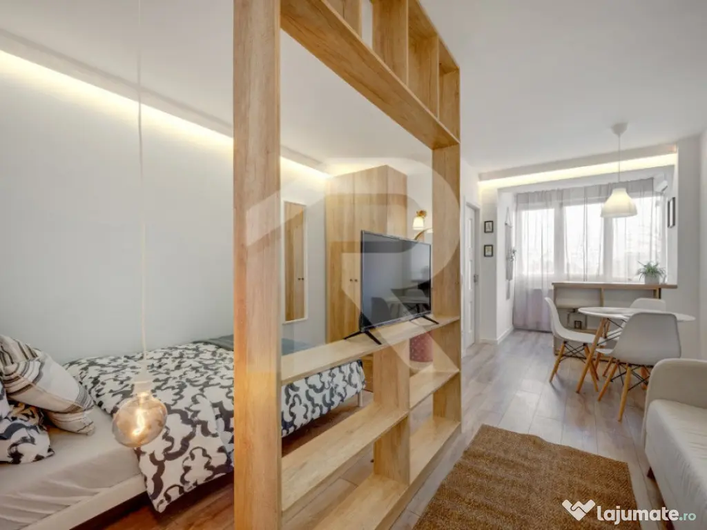 Garsoniera Turnu Măgurele etaj 6/9, mobilata-utilata, prima 