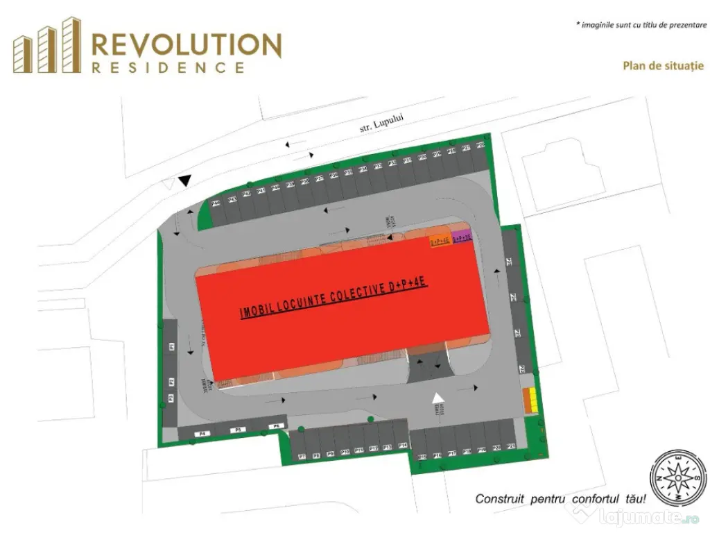 COMISION 0% - Ap. 2 camere - str. Lupului nr 10, Baia Mare 