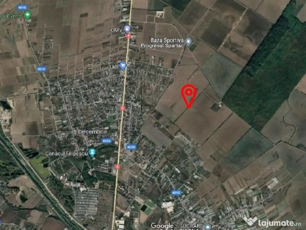 Teren intravilan 1 Decembrie, judetul Ilfov, ID: R2319723 