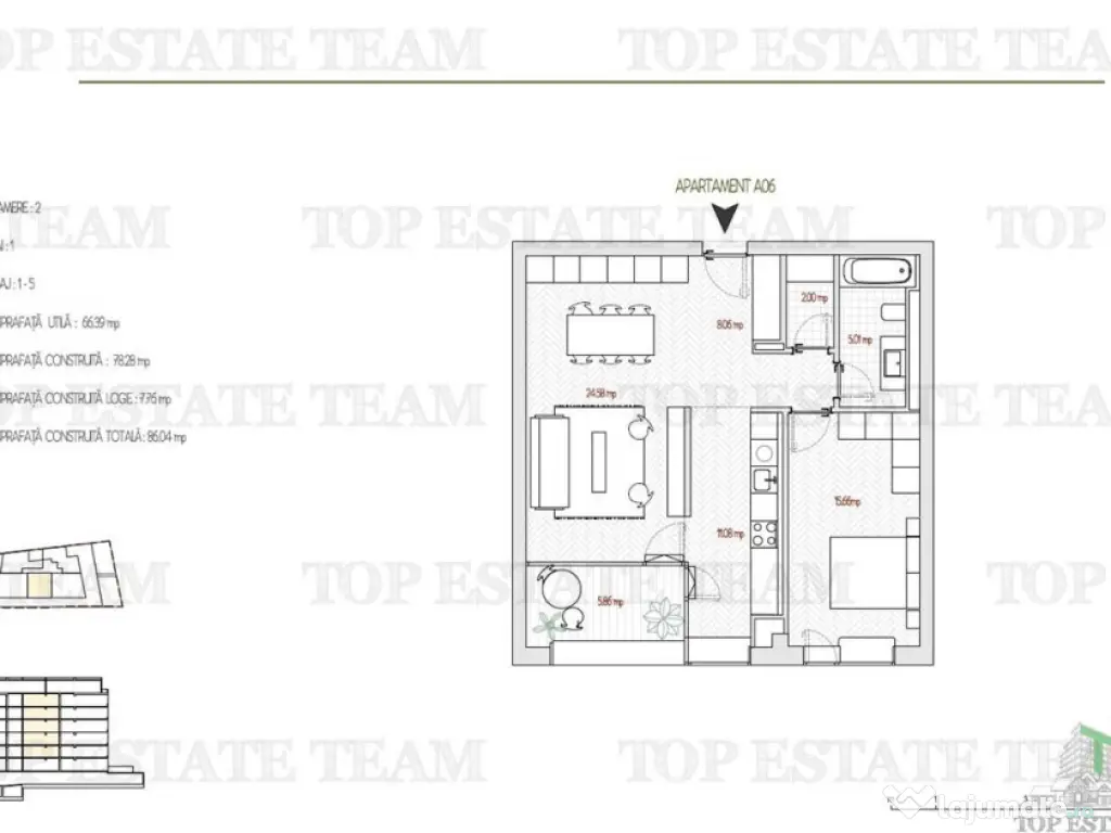 Apartament 2 Camere, bloc Boutique, Bucuresti, Parcul Oper 