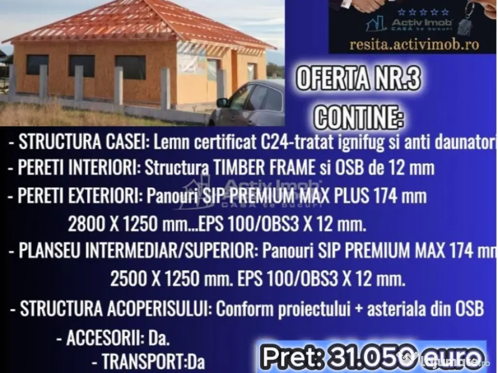 Case din lemn 115 Mp., Jud. Caras-Severin