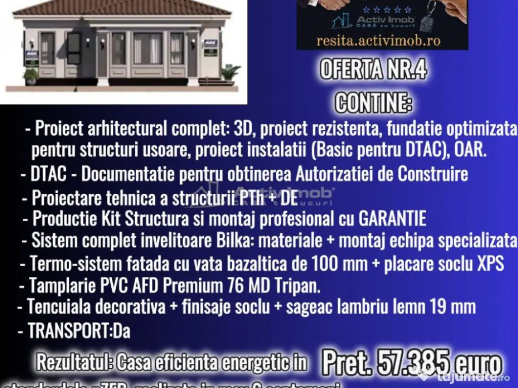 Case din lemn 115 Mp., Jud. Caras-Severin