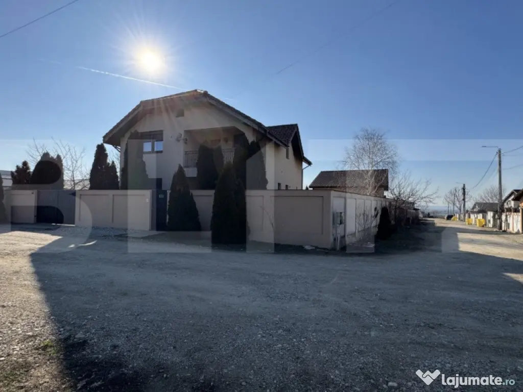 Casă primitoare P + E, 183 mp, toate utilitățile, 588 mp