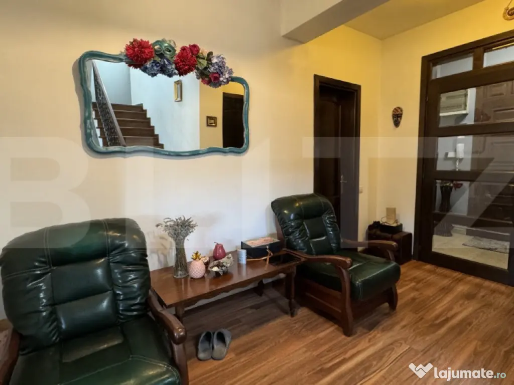 Casă primitoare P + E, 183 mp, toate utilitățile, 588 mp