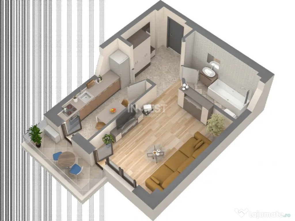 *UNIREA TOWERS* APARTAMENT 1 CAMERĂ - DECOMANDAT