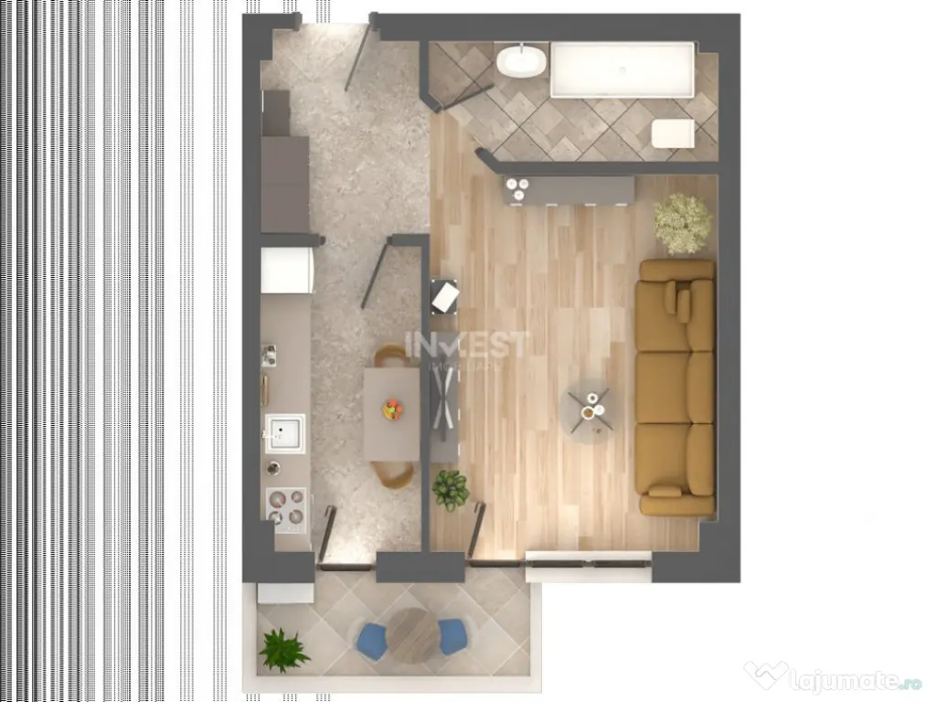 *UNIREA TOWERS* APARTAMENT 1 CAMERĂ - DECOMANDAT