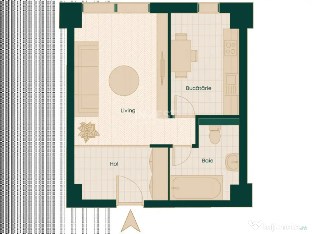 *UNIREA TOWERS* APARTAMENT 1 CAMERĂ - DECOMANDAT