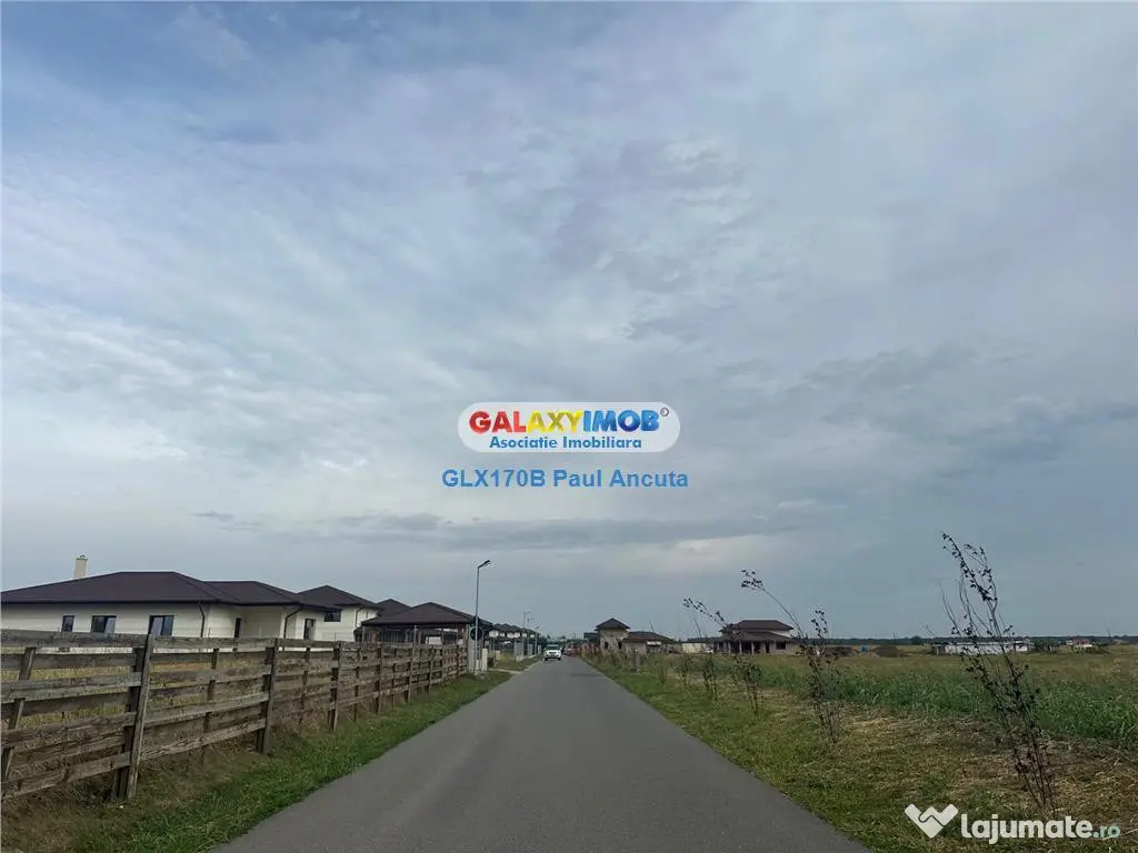 Teren Balotesti 10300 mp acces la 2 strazi cu toate utilita 