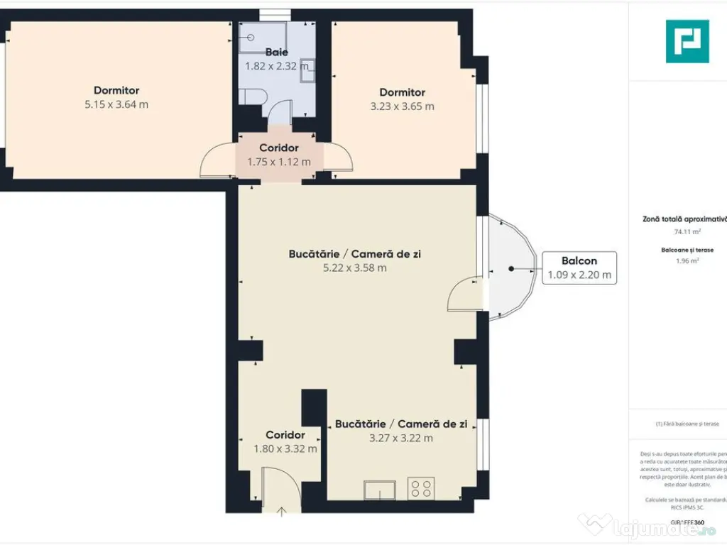 Apartament panoramic cu 3 camere- Intim, Arad