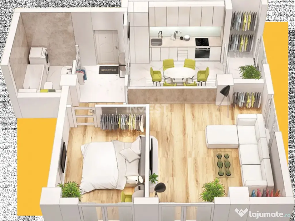 TVA 21% INCLUS *Apartament 2 camere PREMIUM* - 51,35 mpu