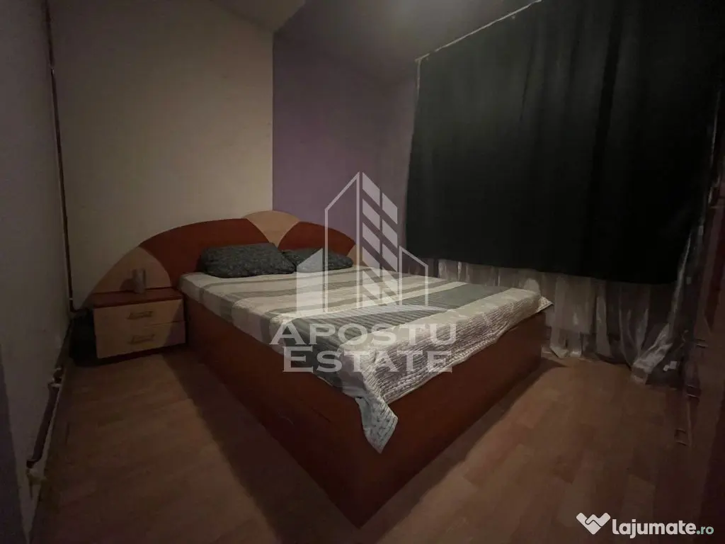 Apartament cu 2 camere, semidecomandat, etaj intermediar